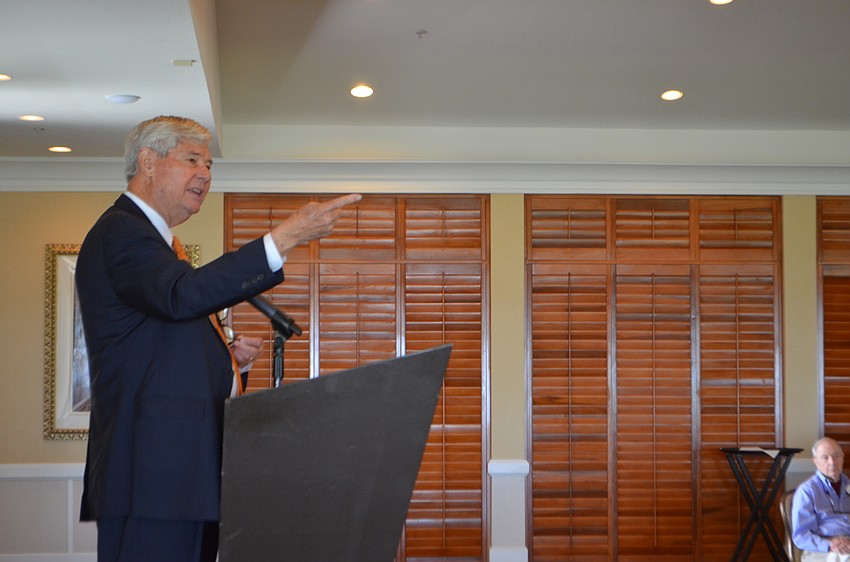 Former Sen. Robert Graham told Longboat Key Democratic Club members that they can’t take anything for granted in the business of politics.