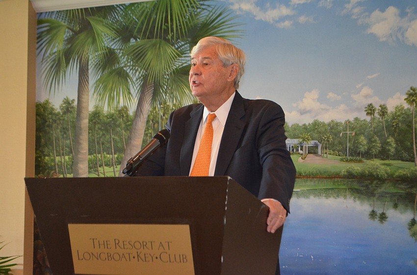 Former Sen. Robert Graham told Longboat Key Democratic Club members to not rest on their laurels until the polls close on Nov. 8.