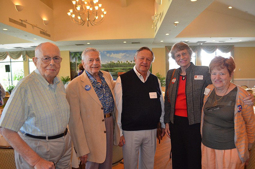 Jerry Hamovit, Marvin Morse, Evans Tilles, Barbara Ford-Coates and Betty Morse