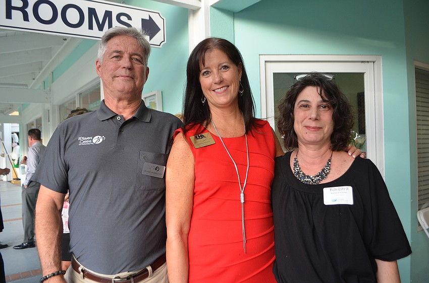 Dennis McSweeney of The Players Centre, Tammy Halstead of Tocara Jewelry and Barbara Kasden of J. McLaughlin