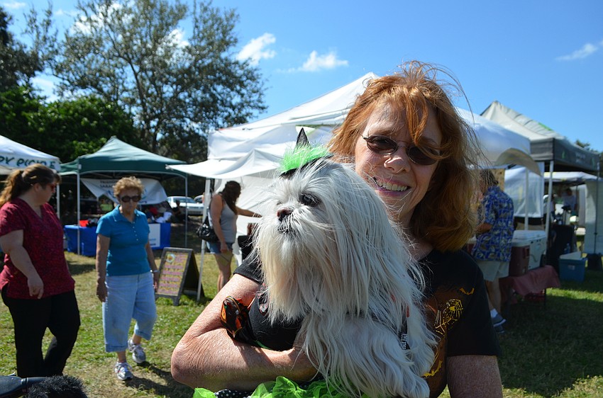 Kathy Troust and her witch Chloe.