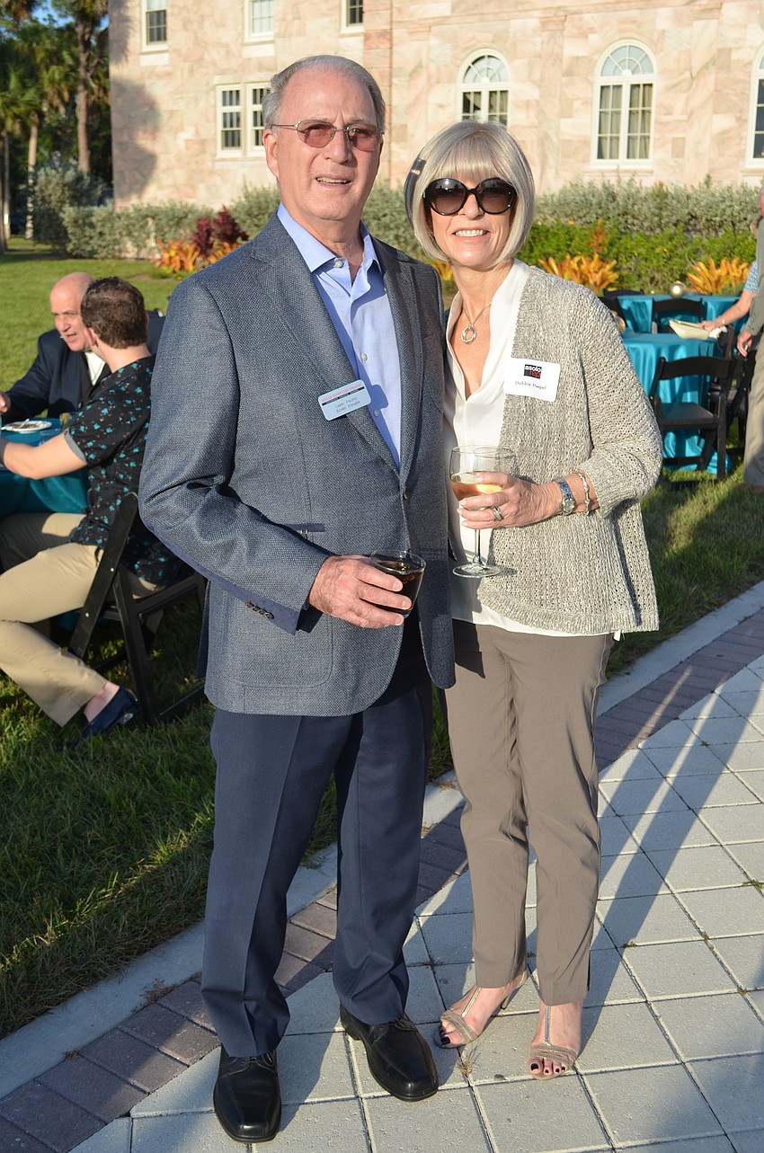 Larry Haspel, president of Asolo Rep board of directors, with Debbie Haspel