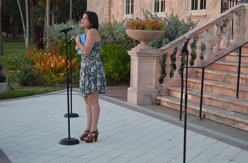 Cast member Veronica Kuehn performs “Adelaide’s Lament.”