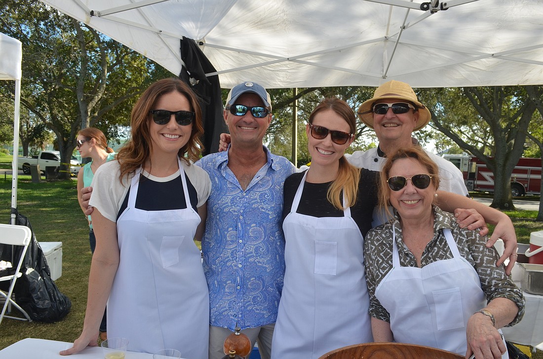 Lauren Bucci, Sam Lastinger, Kristen Bucci and Ray and Dâ€™Arcy Arpke, of Euphemia Haye at last year's lawn party.