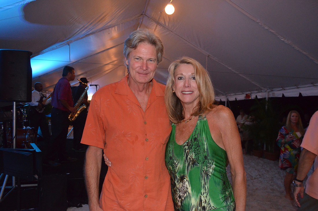 Don Westra and Robyn Schmitt at last year's Bacchus on the Beach