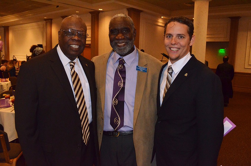 Mayor Willie Charles Shaw, Fredd Atkins and Kelly Kirschner
