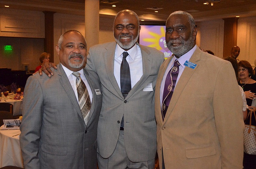 Edward Viltz, Honoree Dr. Lawrence Miller and Fredd Atkins
