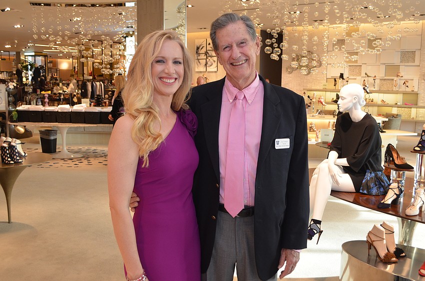 Honoree Chairwoman Ariane Dart with Jim Syprett, chair of the Board of Trustees for Sarasota Memorial Healthcare Foundation