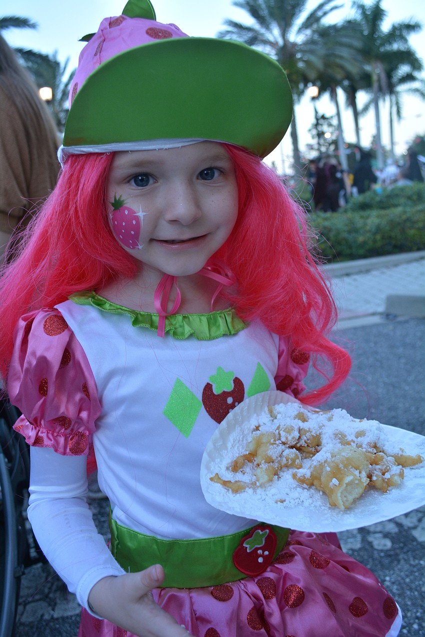 Four-year-old Parrish resident Josie Pouso says Strawberry Shortcake 