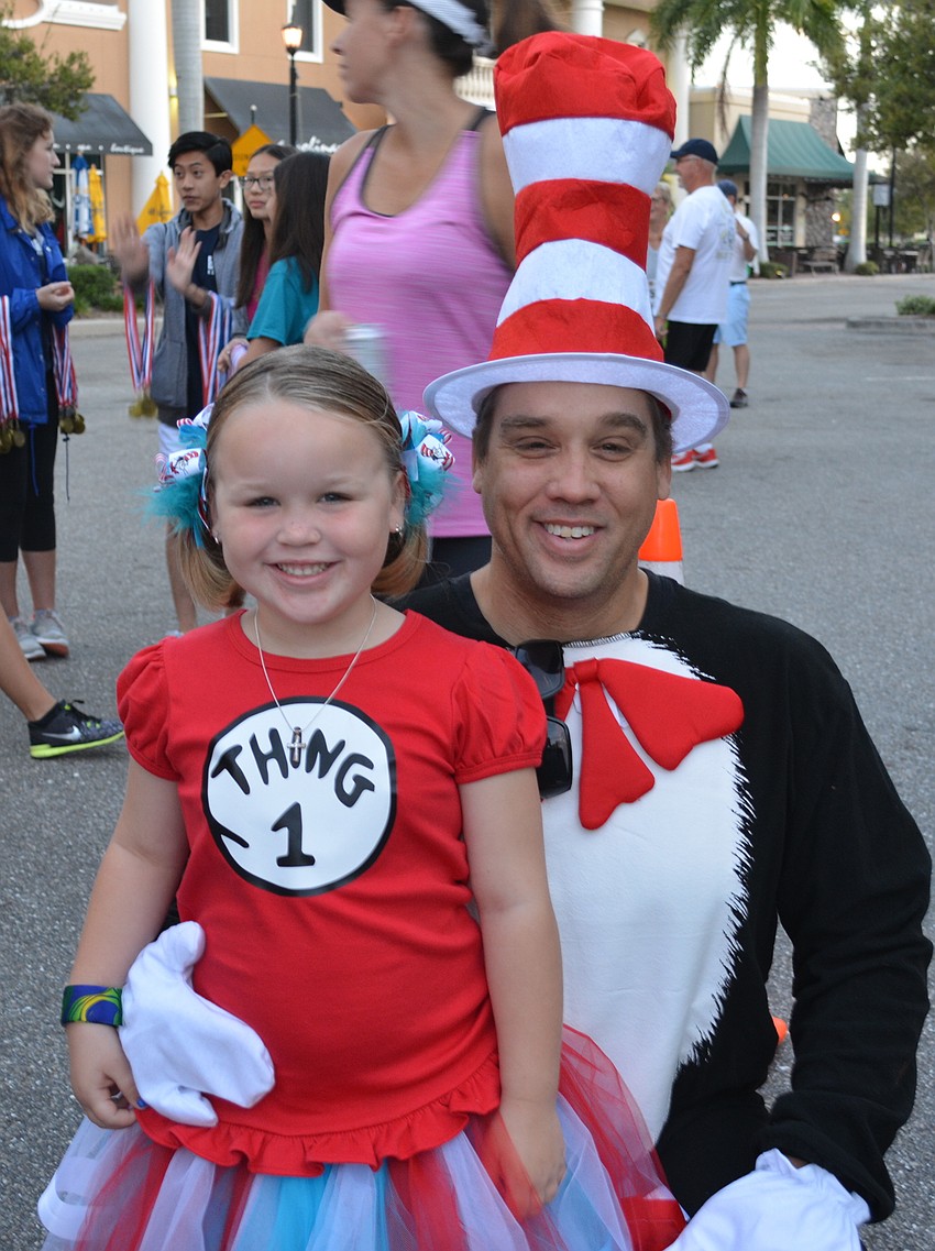 Savannah and Seth Jones prove it ain't no big Thing to run with the Cat in the Hat.