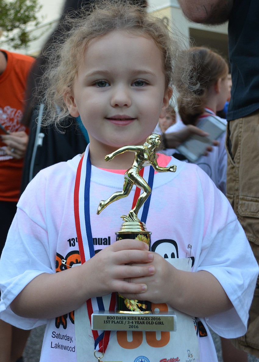 East County's Mallory Boudreaux won the 3-4 age division run.