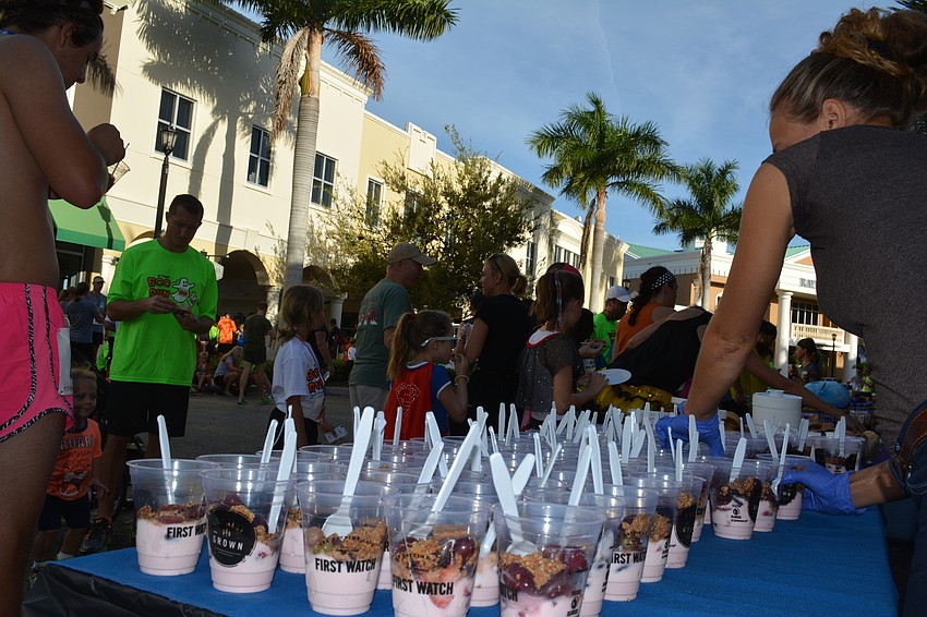 Race sponsors provided participants with all kinds of treats following the Boo Run.