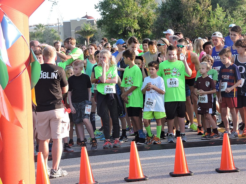 It can get a little nervous just before a Boo Run race begins.