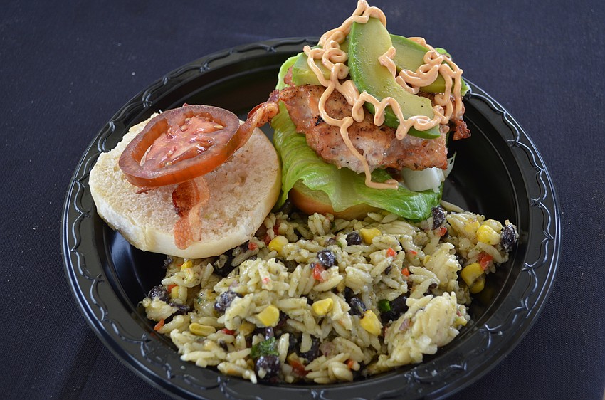 Mattison’s served up chipotle chicken burgers at the craft beer festival.