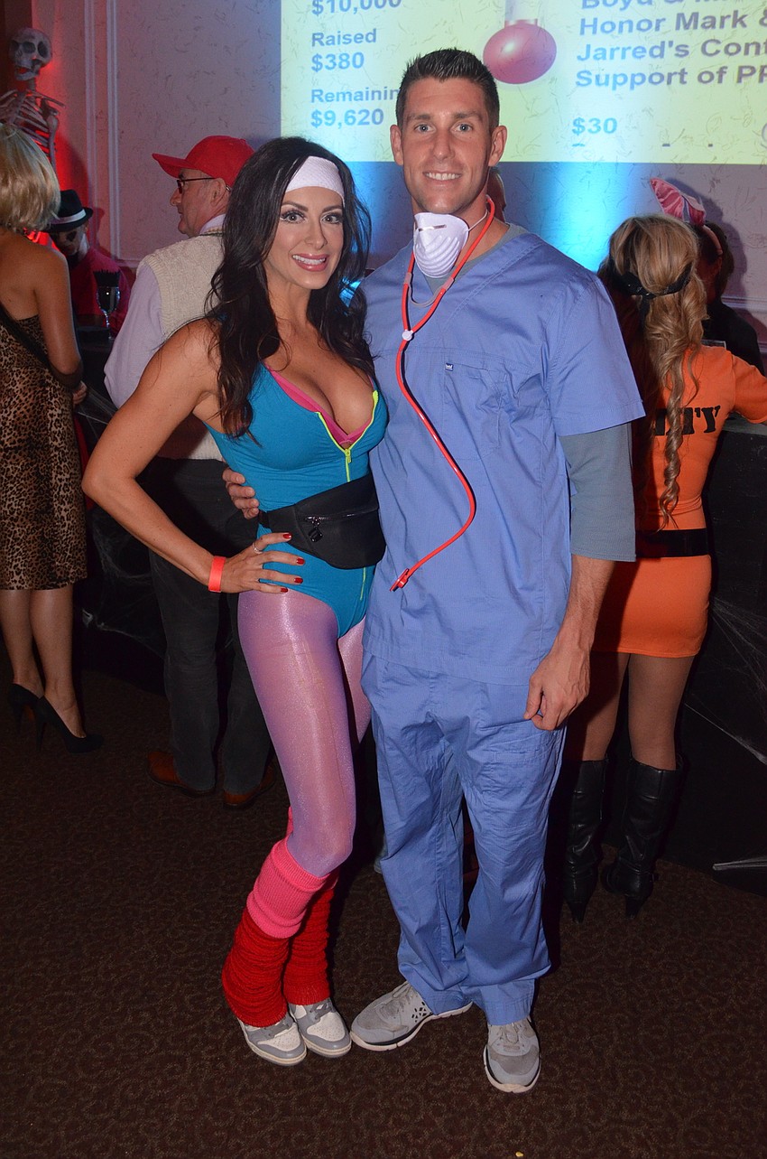 Katy McBrayer as an “80s Barbie” and James Lynch as “Dr. Conrad Murray”