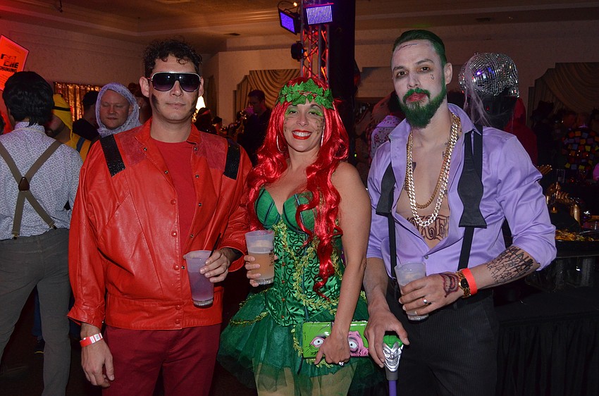 Richie Morales as “Michael Jackson,” Marilyn Voyles as “Poison Ivy” and Justin Voyles as “Joker”