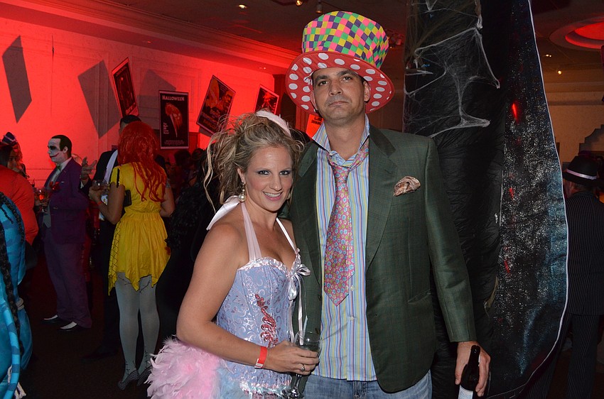 Nicole Chapnick as “Burlesque Alice in Wonderland” with Bob Essad as “Mad Hatter”