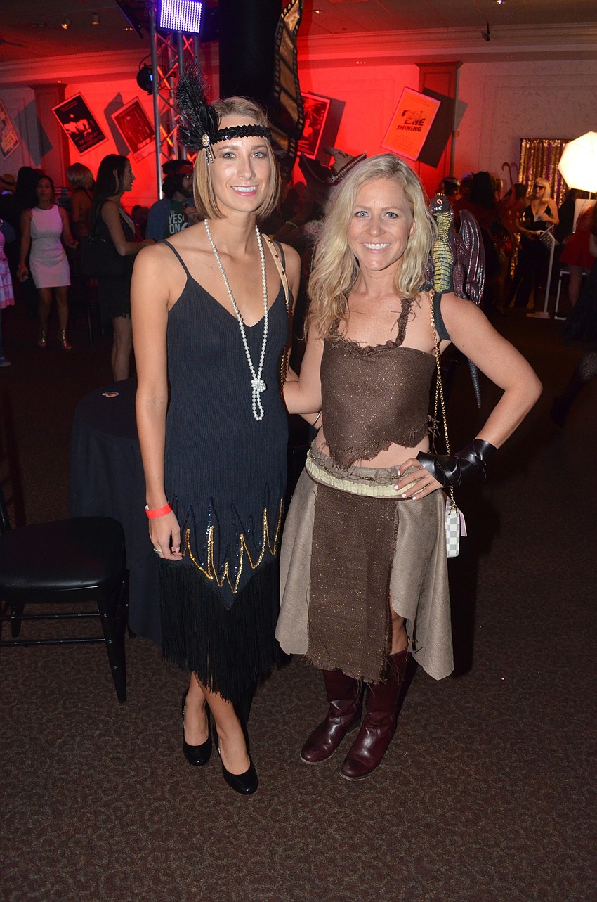 Morgan Growe as “flapper girl” and Loren Mayo as “Mother of Dragons”