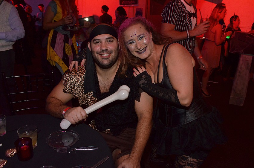 Amir Zolghadr as “caveman” and Annemiek Klijnstra as “A little bit of everything — I just flew in from the Netherlands”