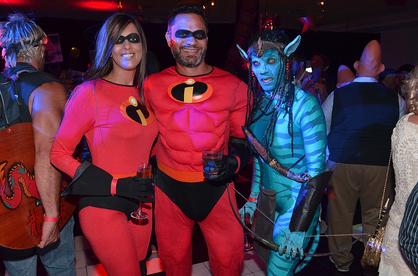 Loudres Rodriquez and Ralph Silva as “The Incredibles” with Florys Johnson as “Avatar”