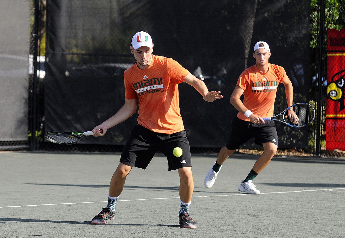 Miami senior Max Andrews, who won the men's singles title at last year's tournament, and junior teammate Christian Langmo will be back again at this year's event.