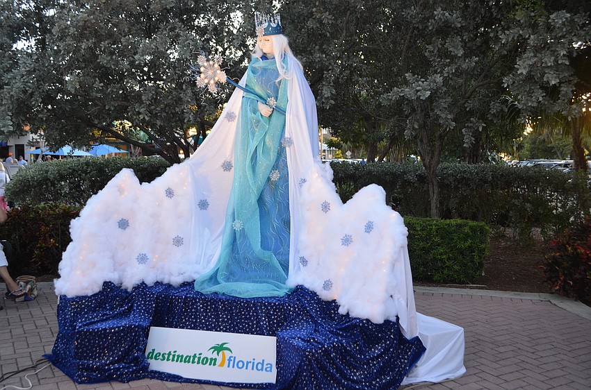 The statues surrounding St. Armands Circle were all dressed up for Fright Night on Oct. 31.