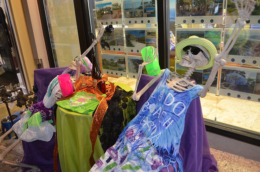 Storefronts were decorated for the 8th annual Halloween celebration.