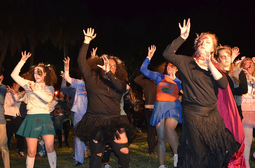 The Sarasota High School drama department performed Michael Jackson’s “Thriller.”