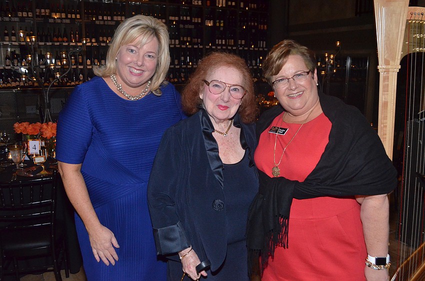 Marlo Turner, Edie Winston and Jocelyn Udell, director of donor engagement for the Sarasota Orchestra