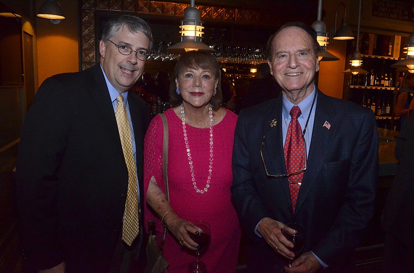 Joe McKenna with Ellen and Len Glaser