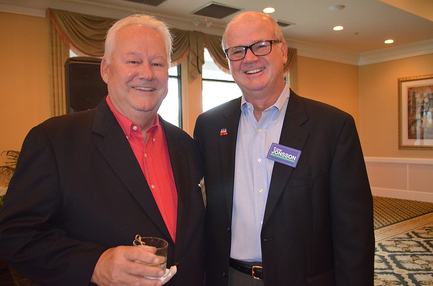 Ted Casper and Manatee County Commission candidate Steve Jonsson