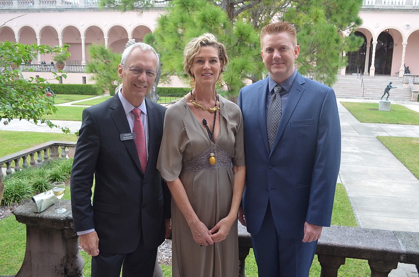 Executive Director of the Ringling Steven High, Artist Anne Patterson and Curator of Modern and Contemporary Art Matthew McLendon