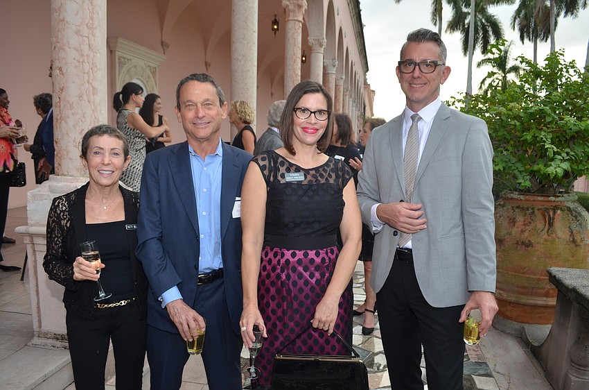 Patty and Dean Miller with Anna E. Von Gehr, Ringling director of the development, and Chris Jones, curator of exhibitions