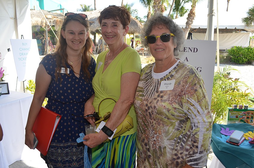 Megan Wenger, development manager, with Linda Monda and Wendy Surkis