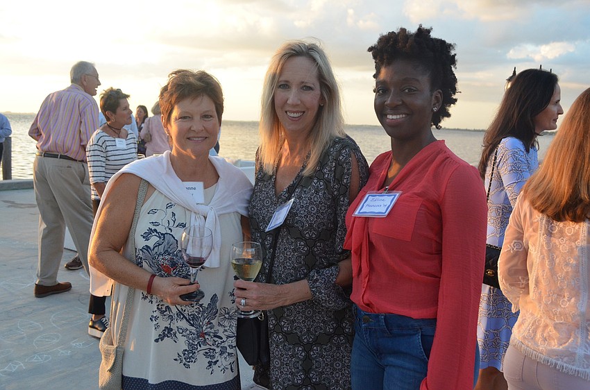 Deanne Bauer, Tori Sturz and Edline Francois