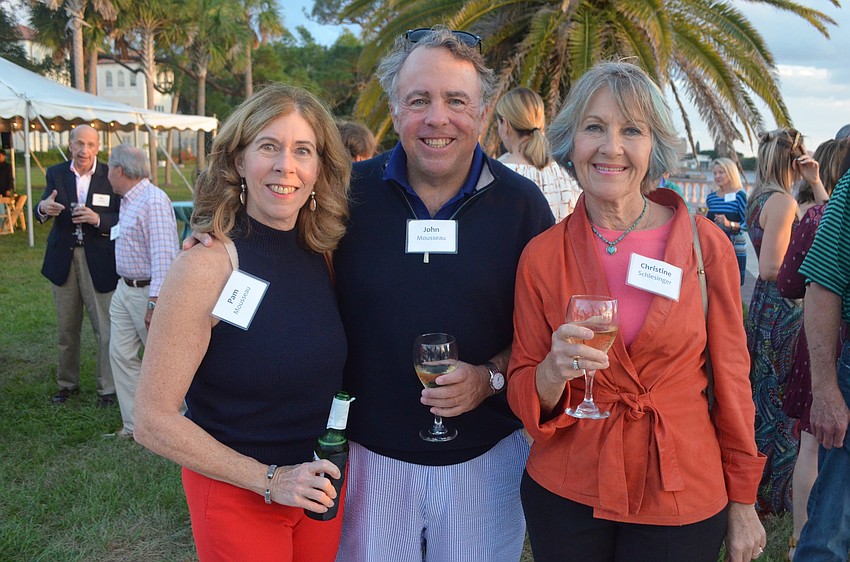 Pam and John Mousseau with Christine Schlesinger