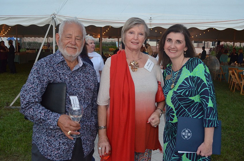Mahfouz and Sylvia El Shahawy with Associate Director of New College Foundation Jessica Rogers