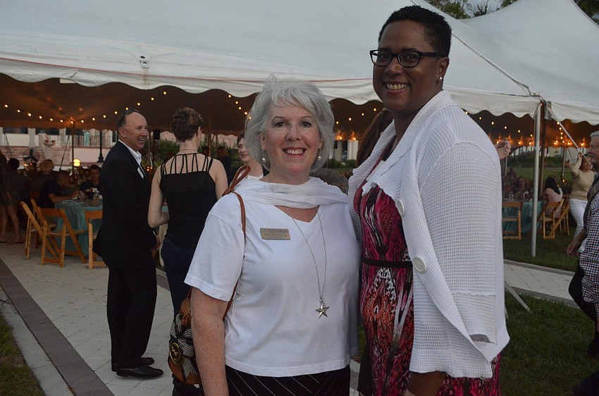 Executive Director of New College Foundation MaryAnne Young with Marcella David