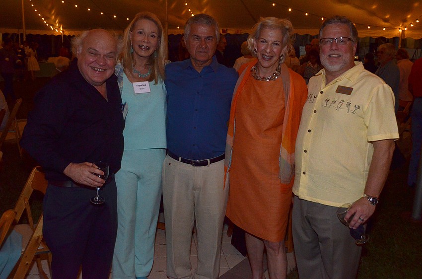 Don O’Shea, Francine Blum, Hadi Lashkajani, Sue Jacobson and New College Director of Philanthropy Michael Foley