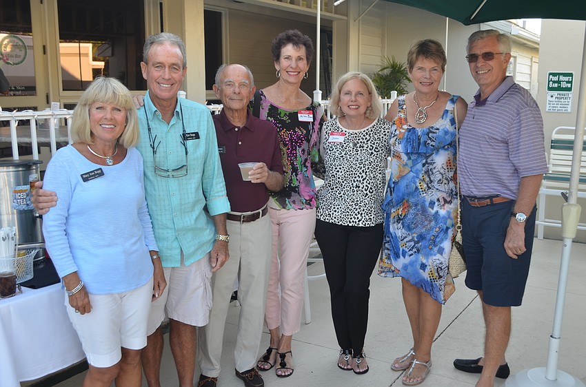 Mary Ann and Kirt Bopp, Roger Brown, Helen Owen, Debra McKenna, Joan Pritchard and Minister Norman Pritchard