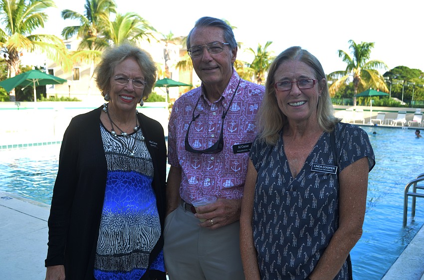 Martha and Al Caesar with Linda Cooper