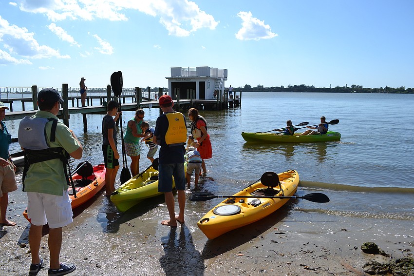 Attendees had the opportunity this year to kayak in Little Sarasota Bay.