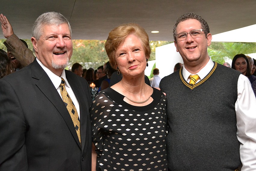 Sarasota County Schools Superintendent Lori White with her husband Michael White and son Kevin White.