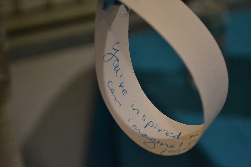 Best wishes that hang from a tree for Lori White.