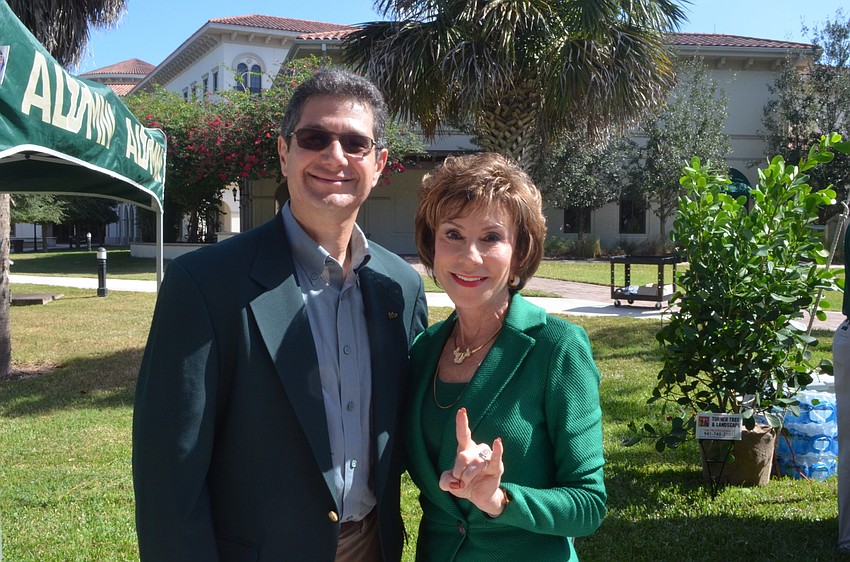 Steve Greenbaum and USF System President Judy Genshaft