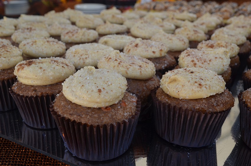 Cakes by Ron employees served pumpkin cupcakes.