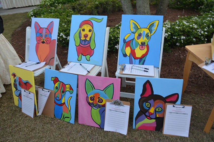 For those who didn't want to adopt a live animal, they could bid on the silent type.