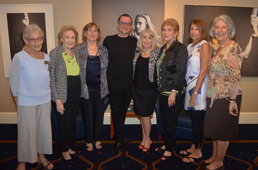 Board members Peggy Sweeny and Donna Maytham with President Janice Kunkel, Director Iain Webb and board members Laurie Fitch, Barbara Jacob, Pat Golemme and Lydia Landa