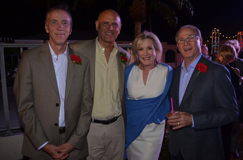 Jeff Sebeika, Charlie Huisking, Teri Hansen and President of the Asolo Board of Directors Larry Haspel