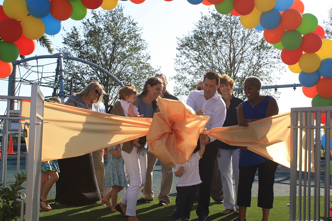 Benderson Development Co., and Sarasota officials cut a ceremonial ribbon Nov. 5 for the park and event garden. Courtesy photo.